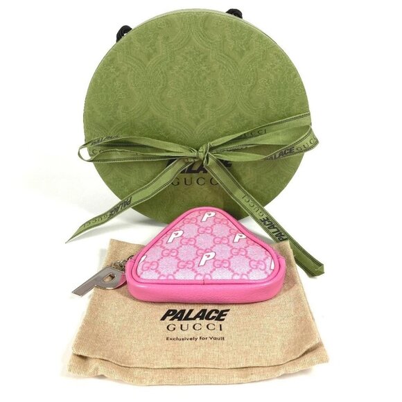 GUCCI 723144 Palace GG Supreme Wallet Coin Case Zip Around coin purse Unused